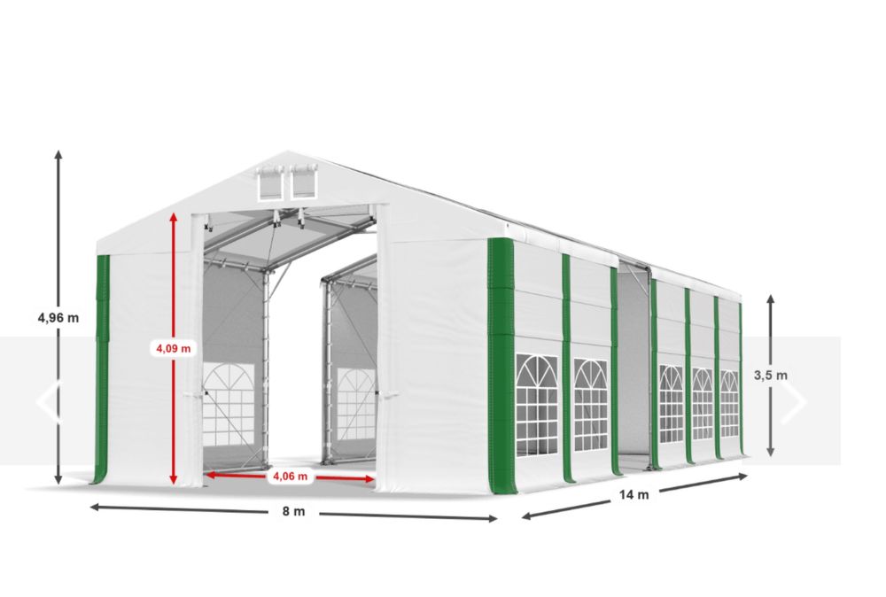 Namiot Imprezowy / Magazynowy / Całoroczny 112M2  Das Company