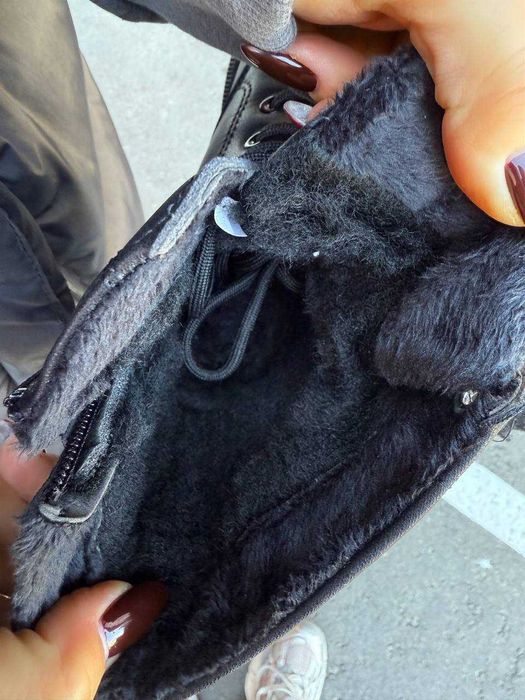 Черевики жіночі чорні (36-41) хутро осінь-зима, ботинки женские мех