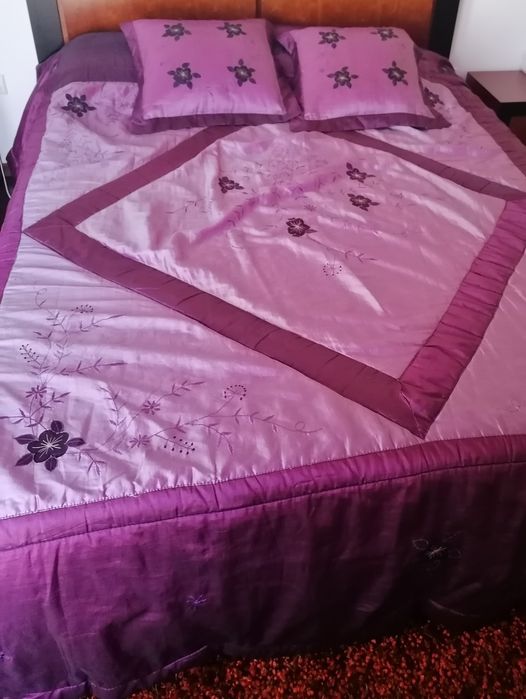 Edredão e 2 fronhas cama casal verão