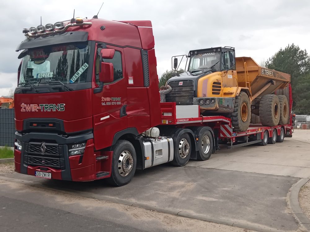 Transporty ponadgabarytowe, maszyn rolniczych, sprzętu ciężkiego