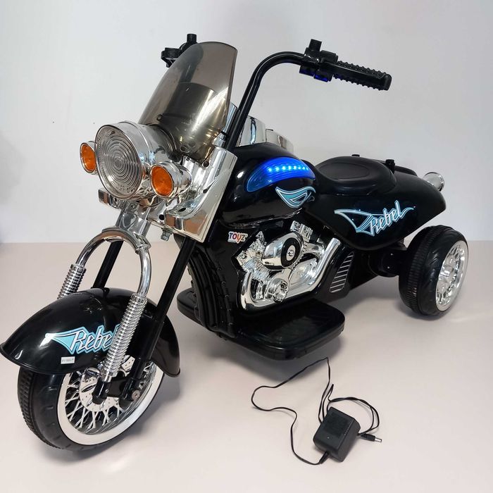 Toyz Rebel pojazd, motocykl na akumulator Black uszkodzony