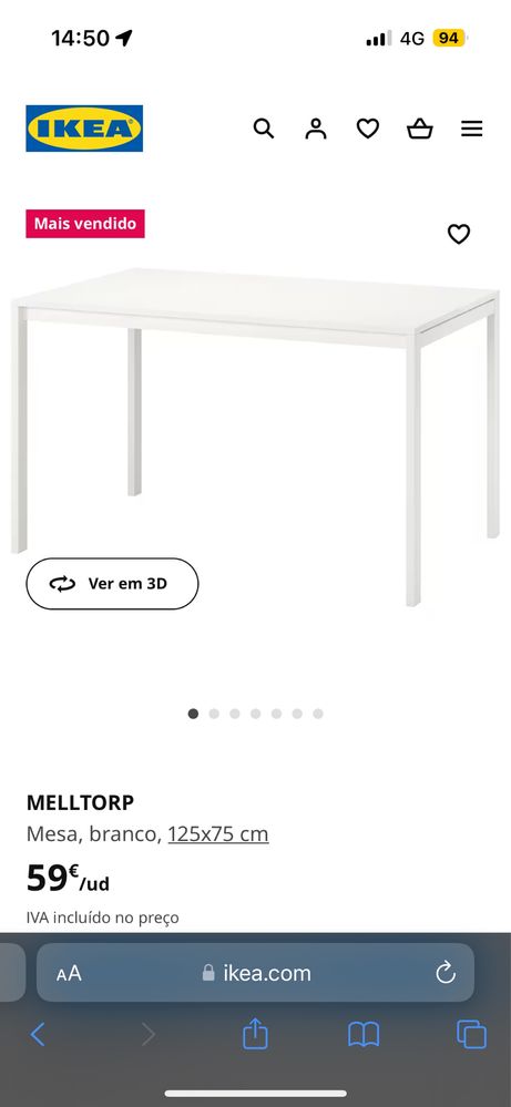 Mesa ikea melltrop