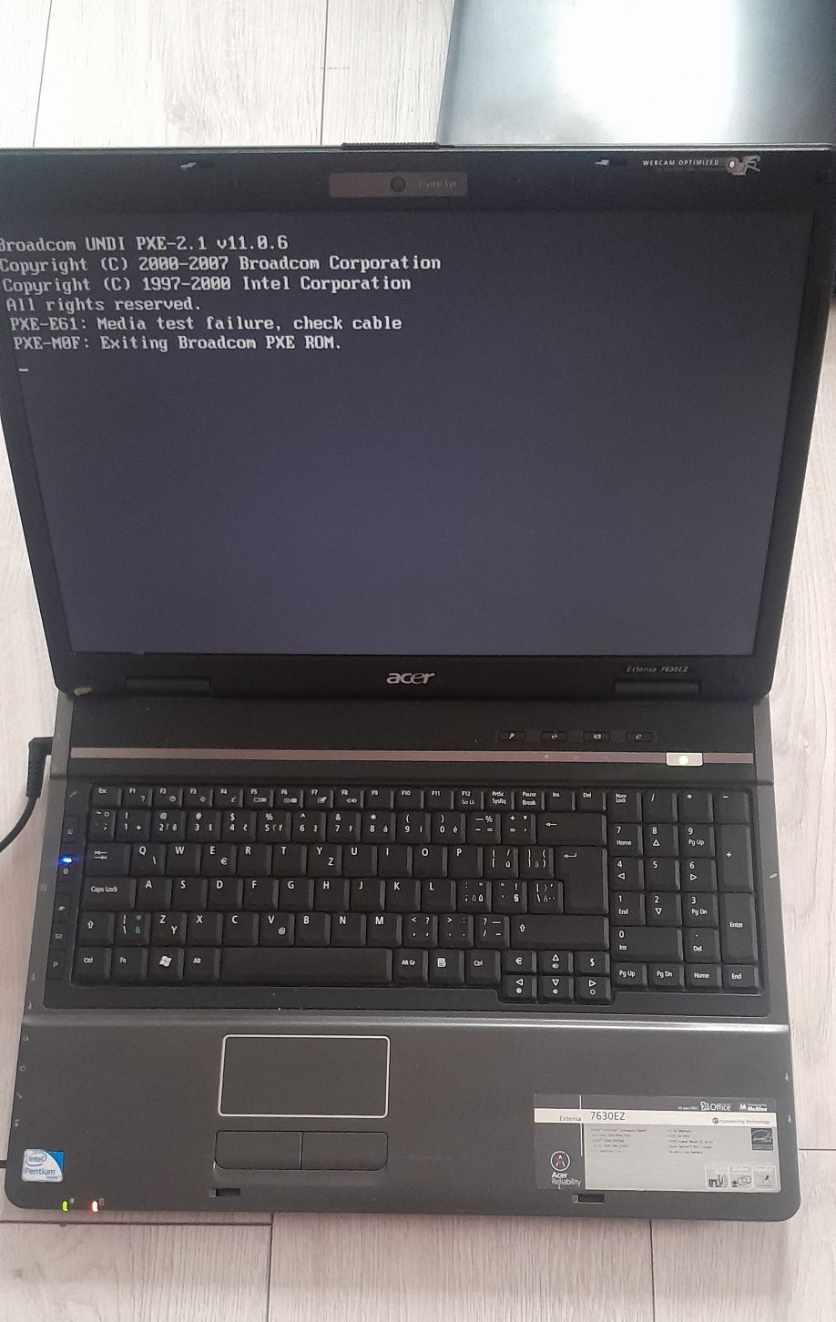 Ноутбук Acer Extenza на запчастини