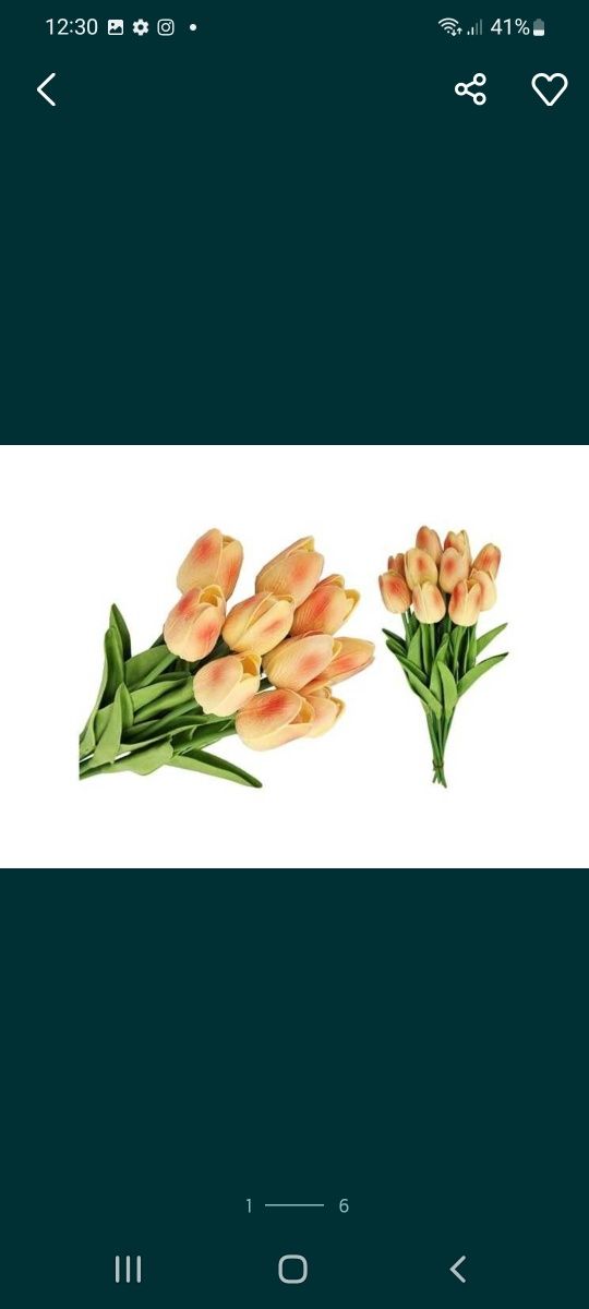 Bukiet tulipanów silikonowych 20 szt