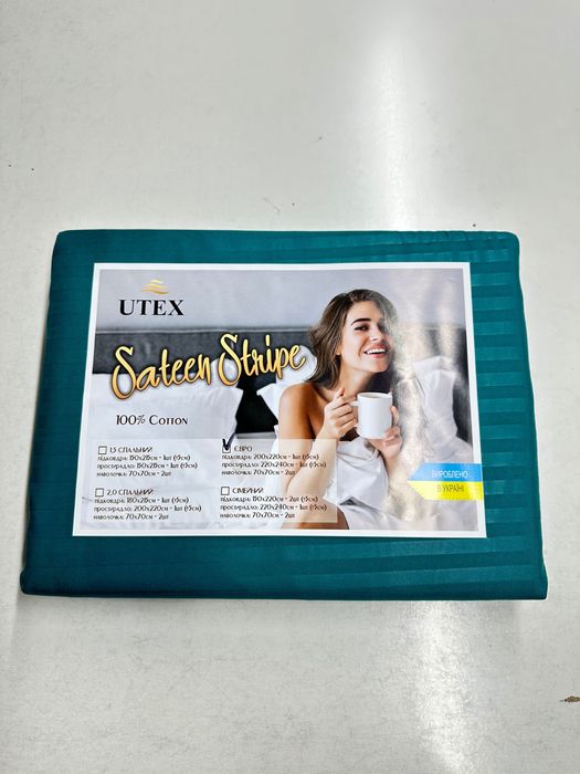 Постільна білизна комплект однотон страйп-сатин нові кольори