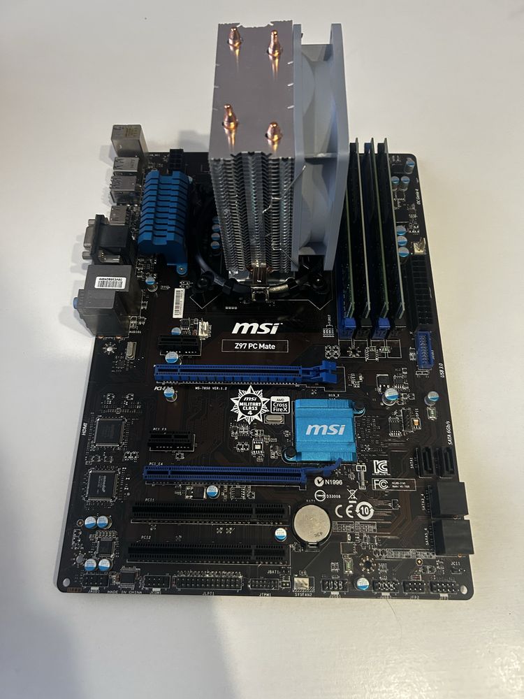 Plyta glowna z Z97 Pc mate+ i7 4470k+32gb ram ddr3 chlodenie