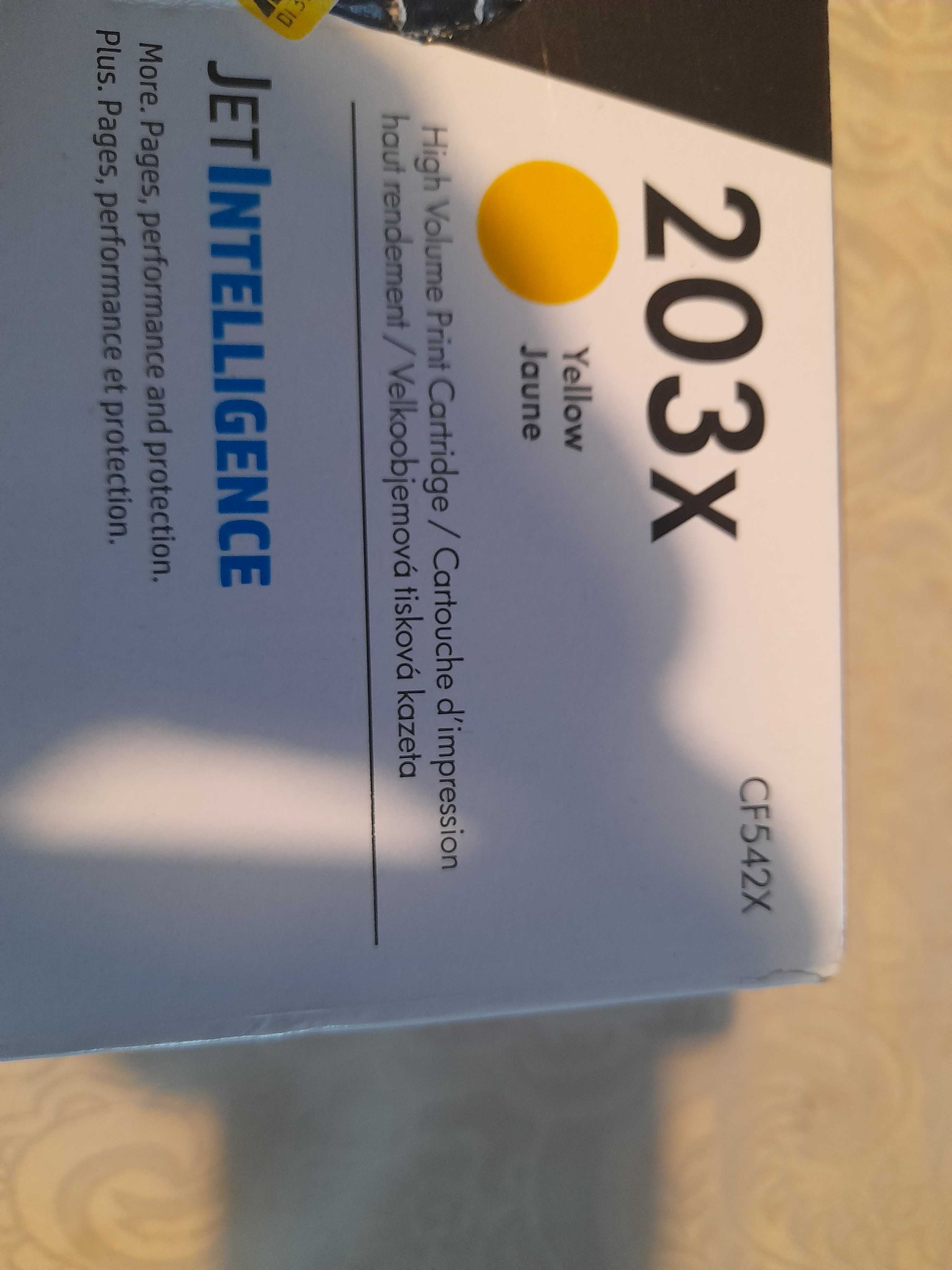 Oryginalny Toner HP 203X Żółty (Yellow) CF542X