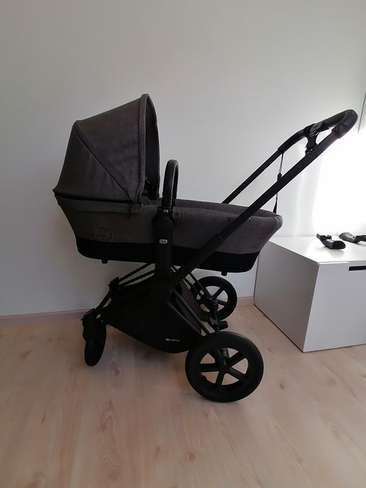 Wózek Cybex Priam Lux Set Manhattan Grey, gondola, spacerówka, fotelik