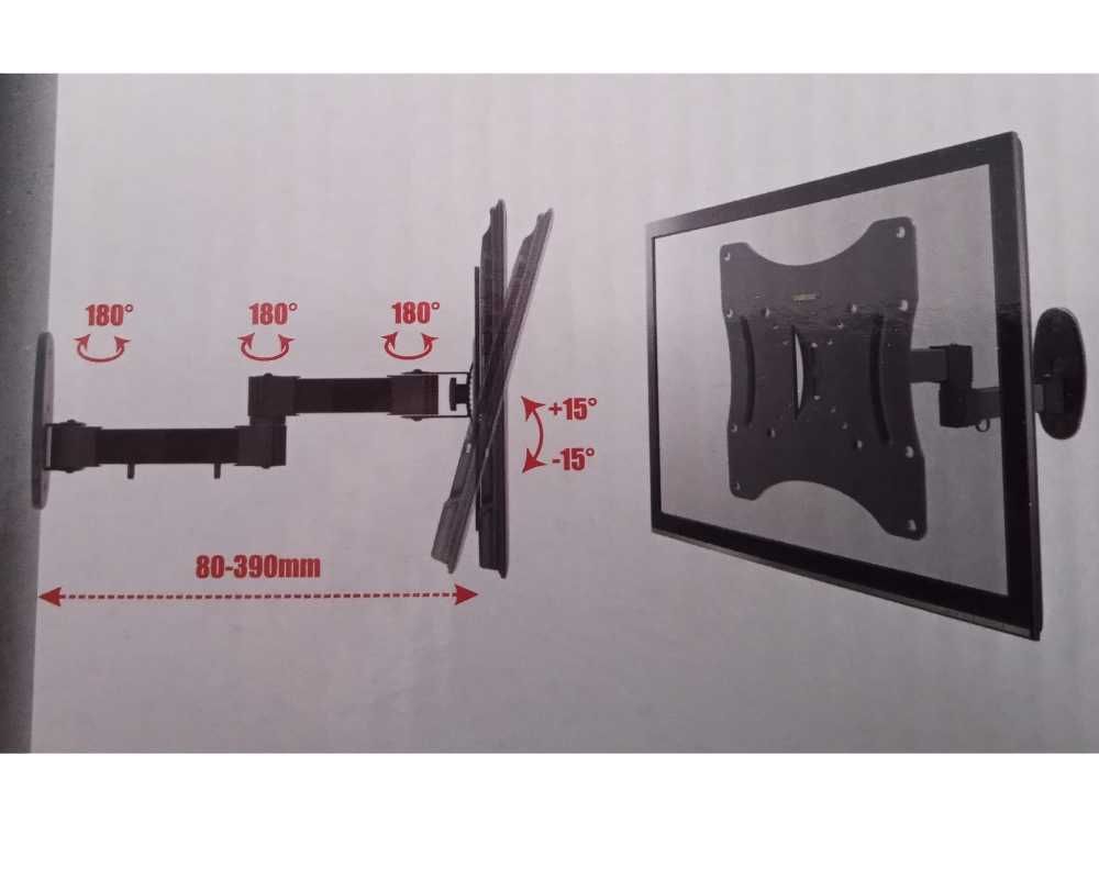 Uchwyt TV do telewizora 17-42 cali obrotowy 180°, regulowany do 25kg
