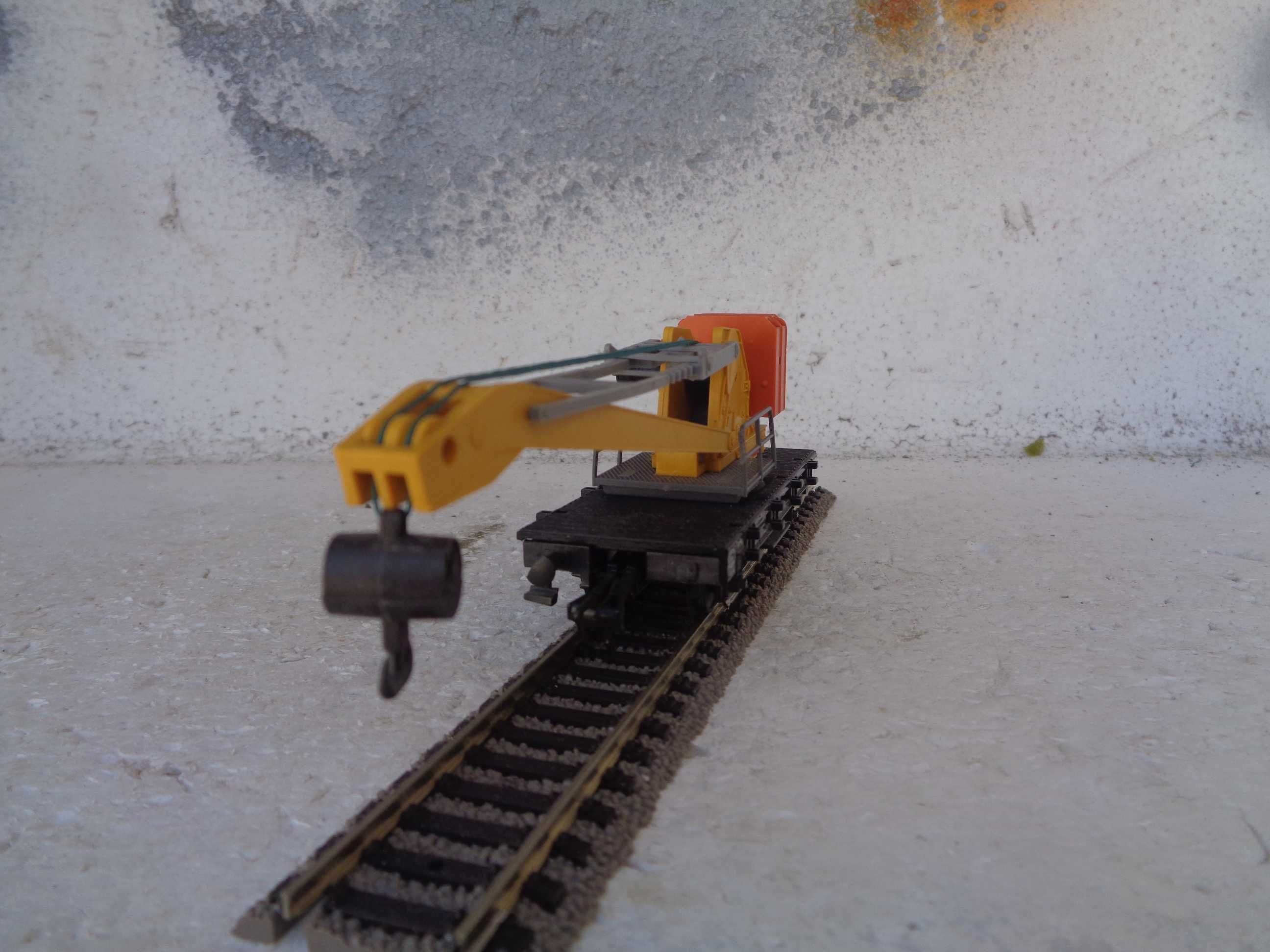 1:87 Fleischmann Carruagem Grua comboio