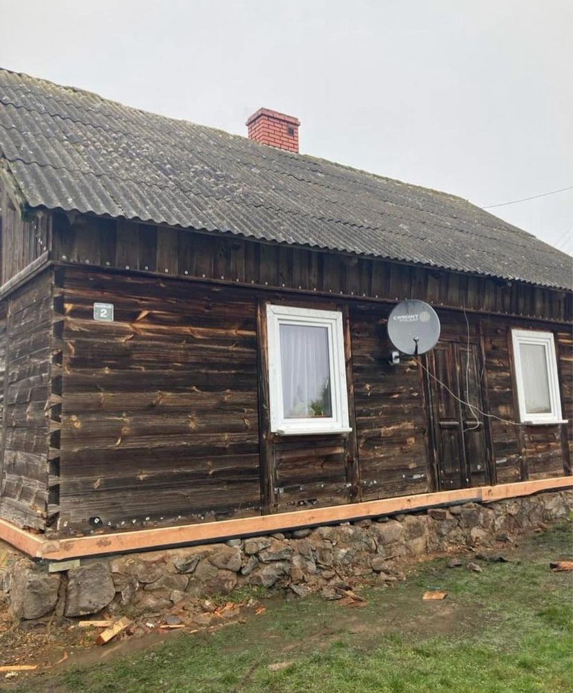 Wymiana podwalin/remont domu drewnianego