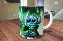 Caneca personalizada Stitch-Harry-Potter- Collection Verde