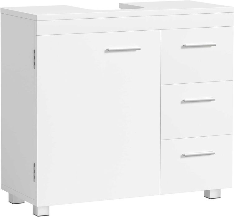 Nowa Szafka pod Umywalkę Biała 70cm z Szufladami / półka regał