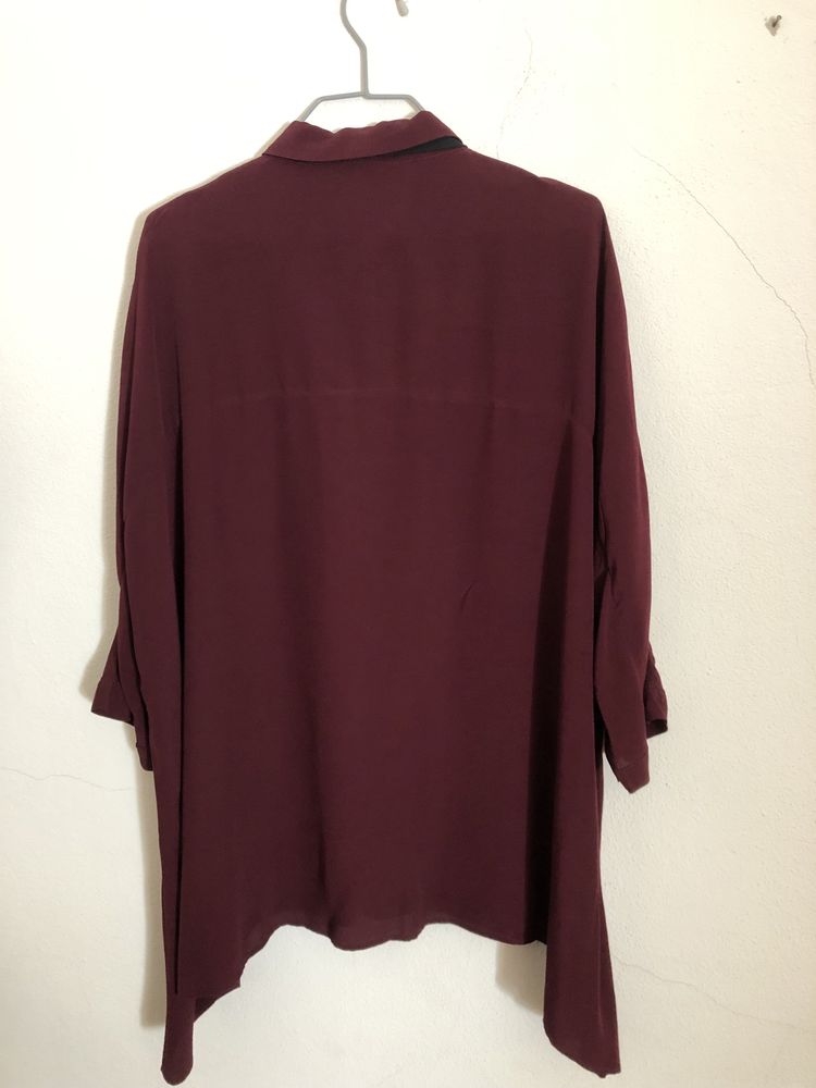 Camisa bordeaux “Zara”