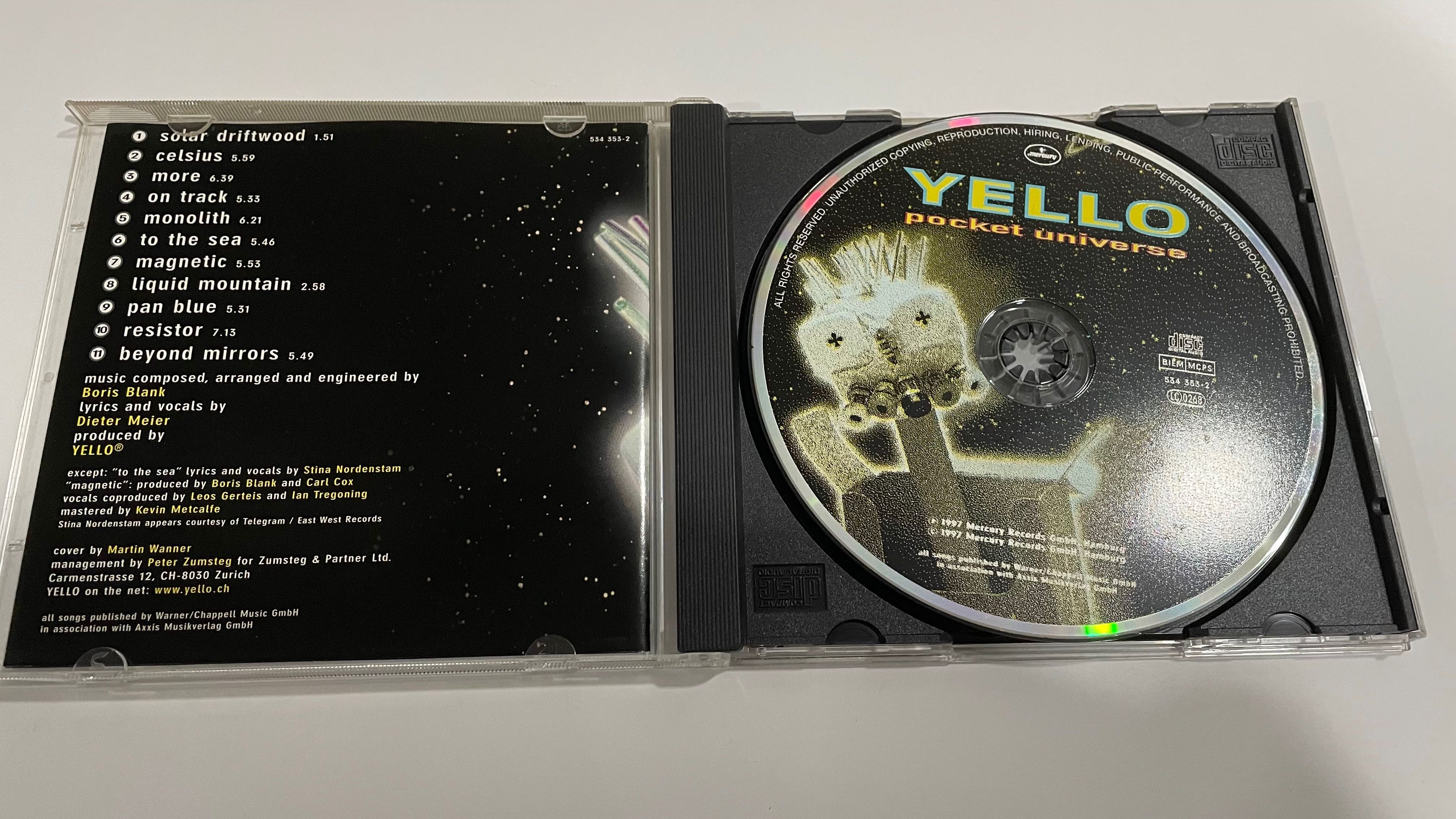 Yello ‎– Pocket Universe - cd