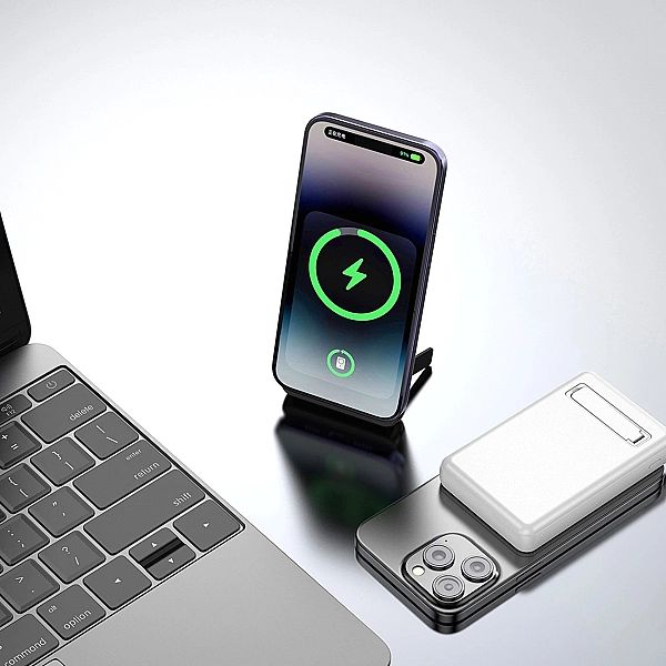 Powerbank Dudao K14S+ 10000mAh 20W USB-A / USB-C / MagSafe z podstawką
