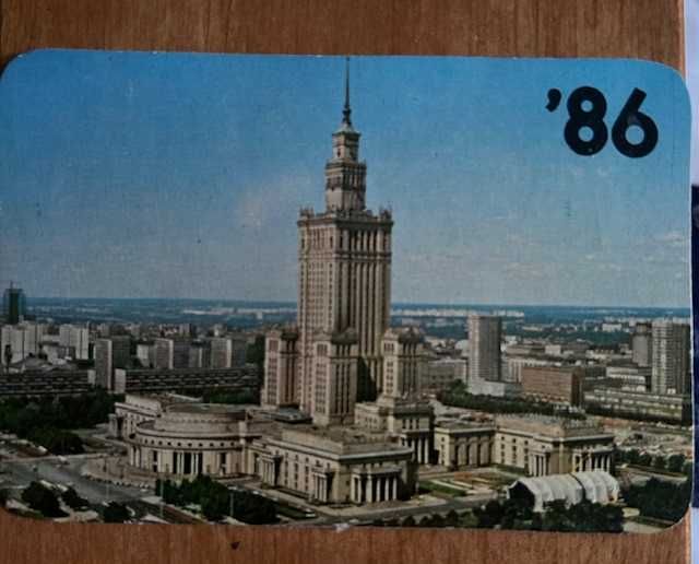Kalendarz listkowy Warszawa PKiN 1986 r.