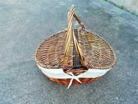 Cesto de palha para cabaz/pic-nic (novo)