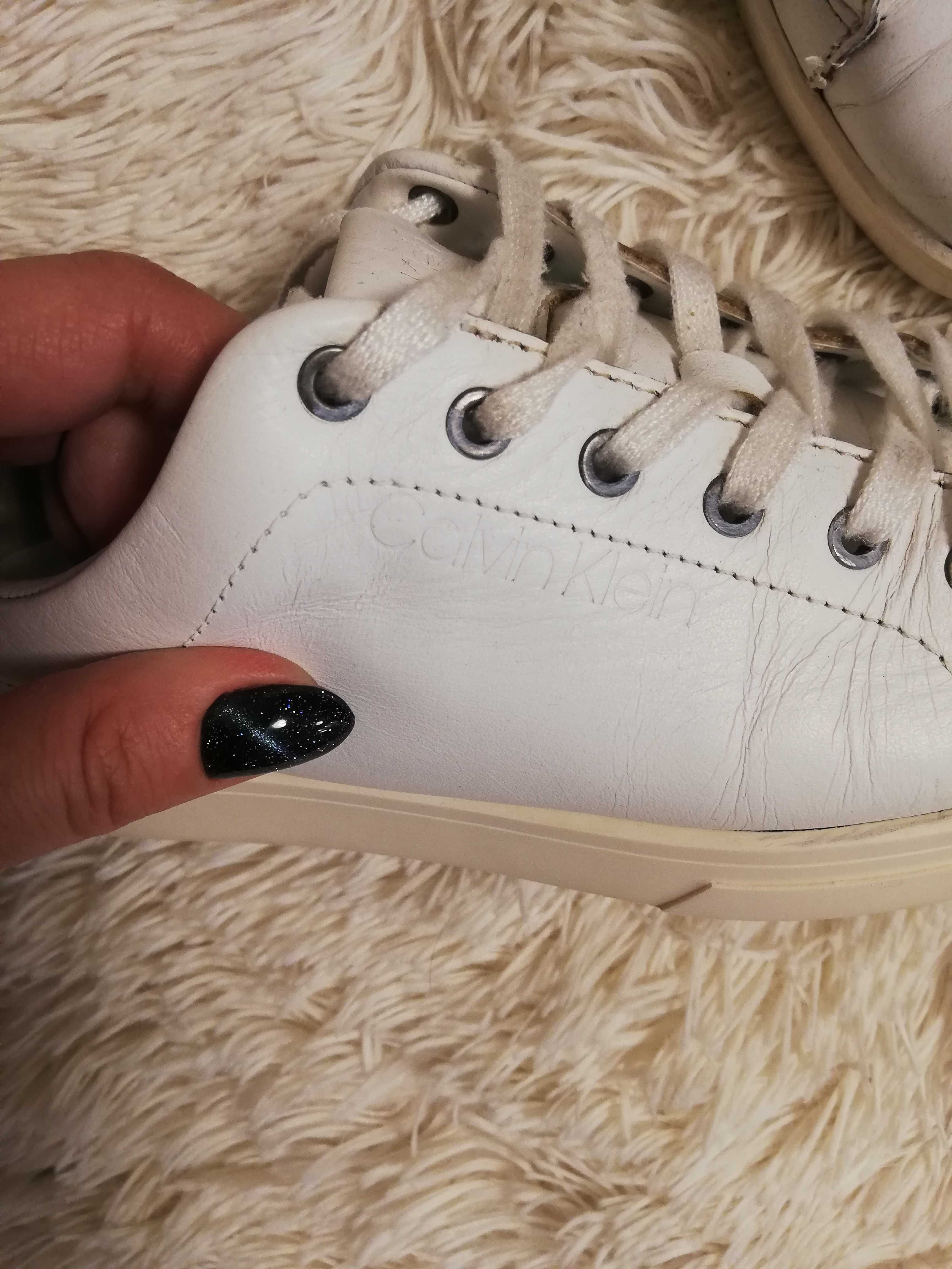 buty calvin klein 36 białe sneakersy 36 calvin klein