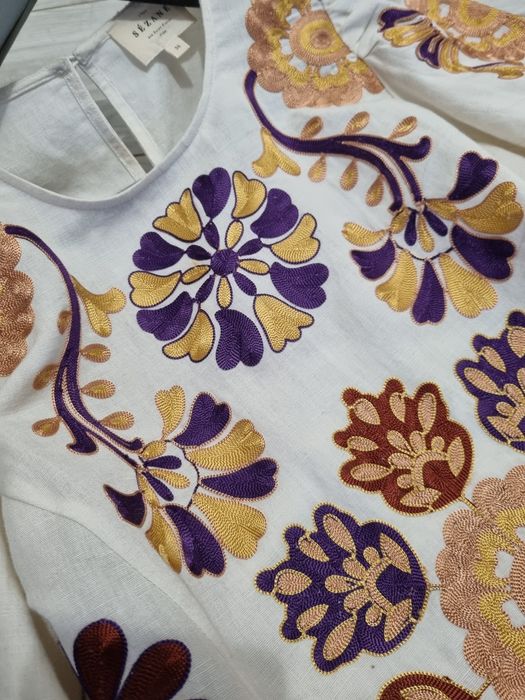 Bluzka koszulowa Sézane s len bawełna