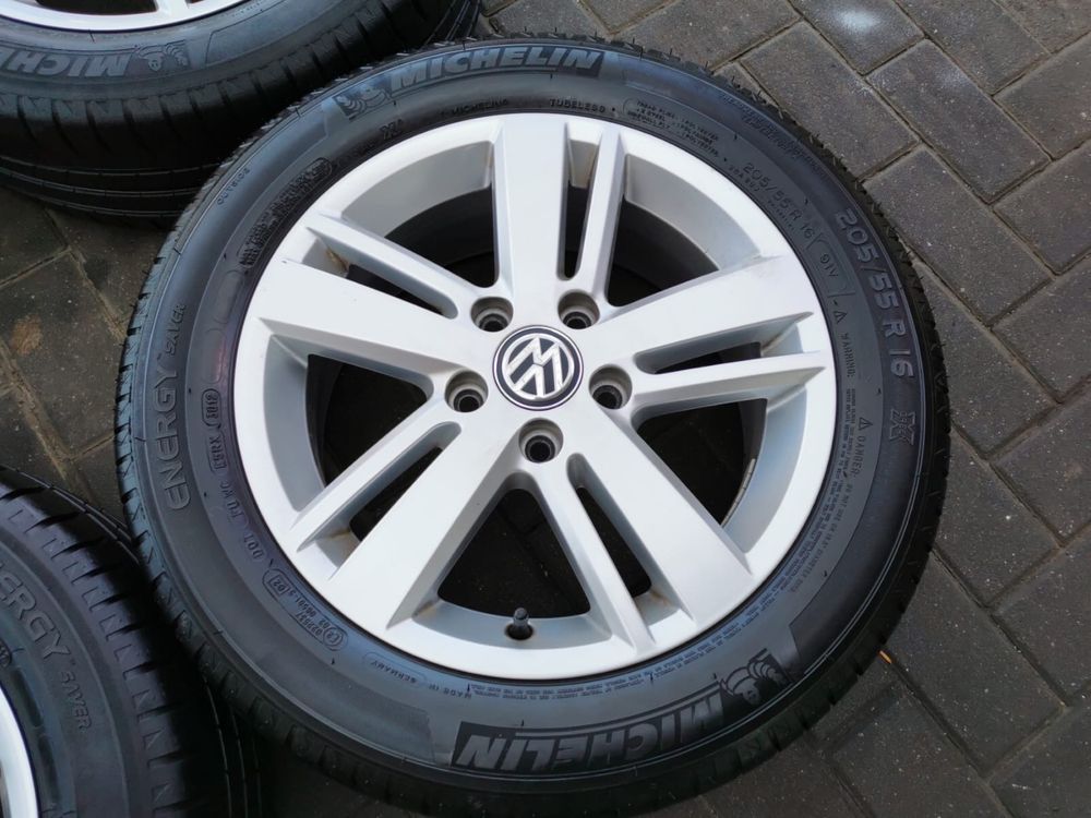 5x112 Koła Alu R16 VW Touran Golf Caddy ET50 205/55 Michelin 7mm LATO