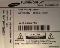 Samsung PS43E400U1W по блоково BN44-00531A, LJ41-10281A