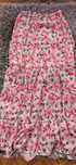 Spodnica maxi lato falbankami kwiaty floral