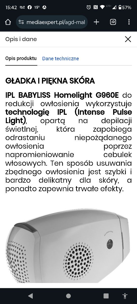 Depilator laserowy