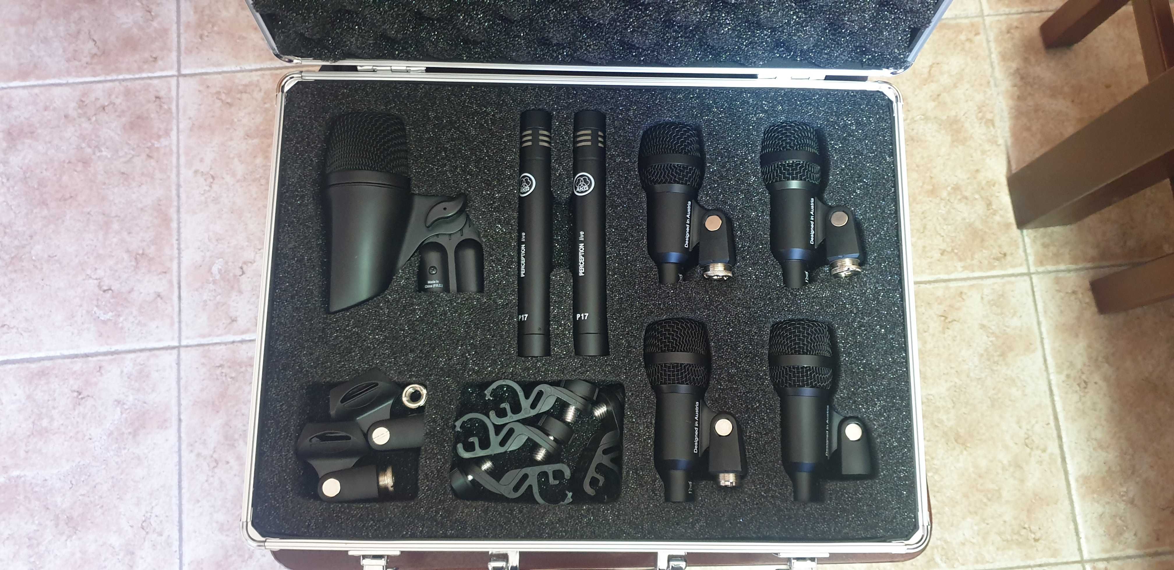 AKG Drum Set Session 1 Kit Microfones Bateria
