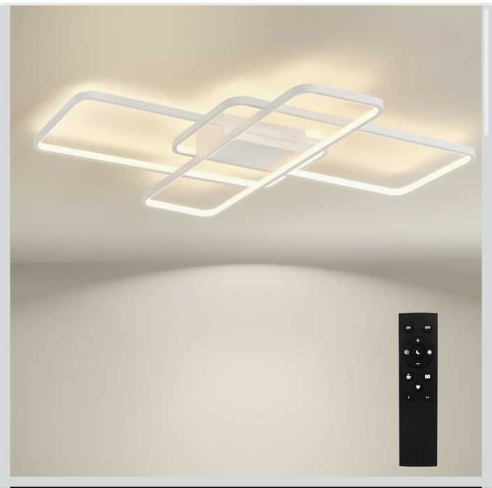 Сучасна LED люстра з пультом 70W (90х50 см)