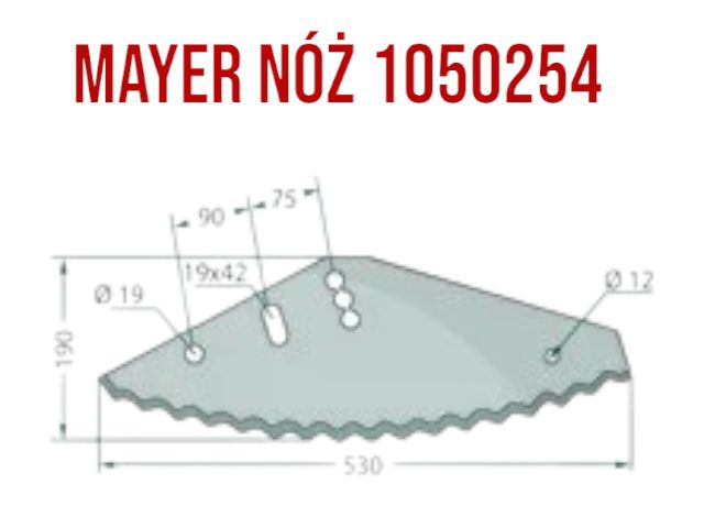 Mayer (Król Silosów) Solidny Nóż Niemiecki Granit Nowy z gwarancją