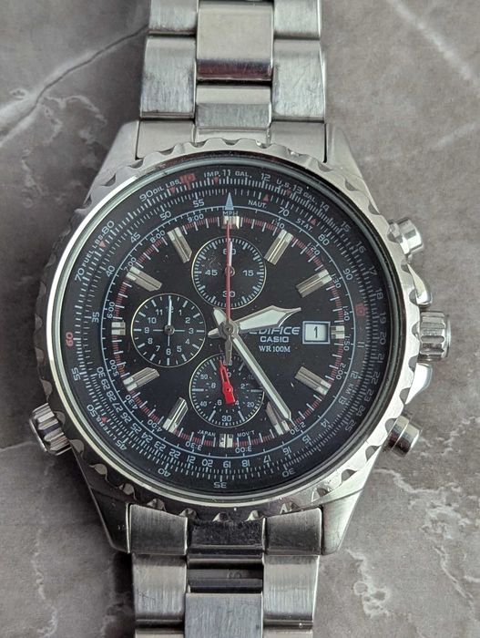 Годинник CASIO EDIFICE EF-527  хронограф 100м кварц