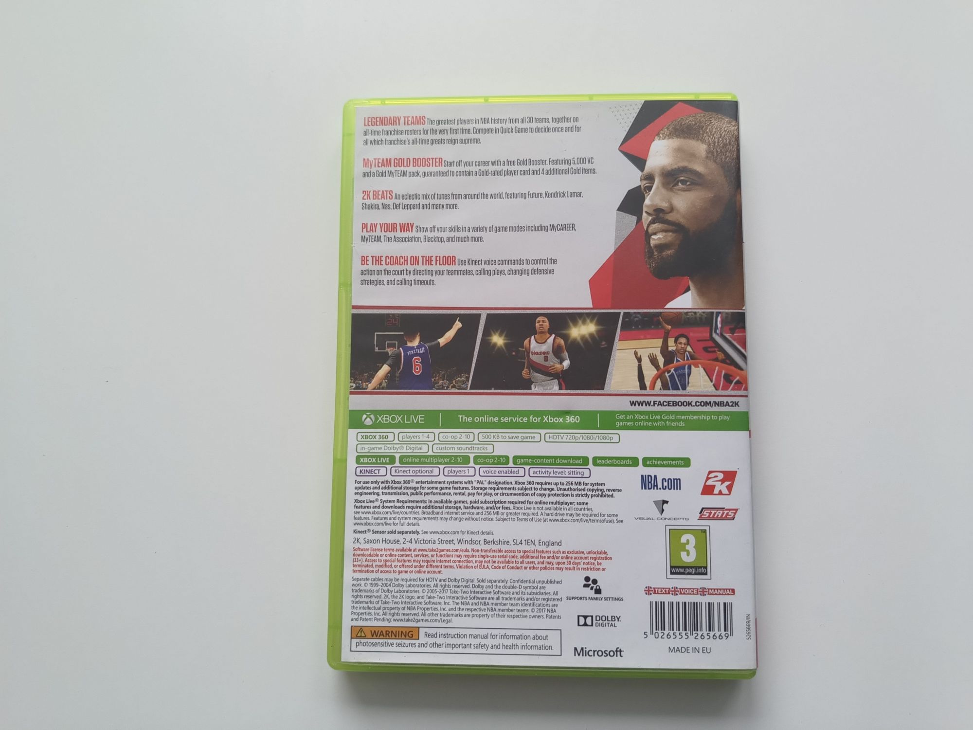 Gra Xbox 360 NBA2K18 -NBA