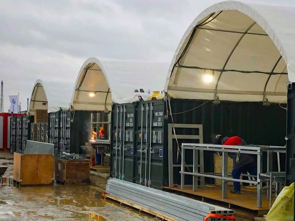Zadaszenie Kontenerowe 6x6m (wiata tunelowa, magazyn)