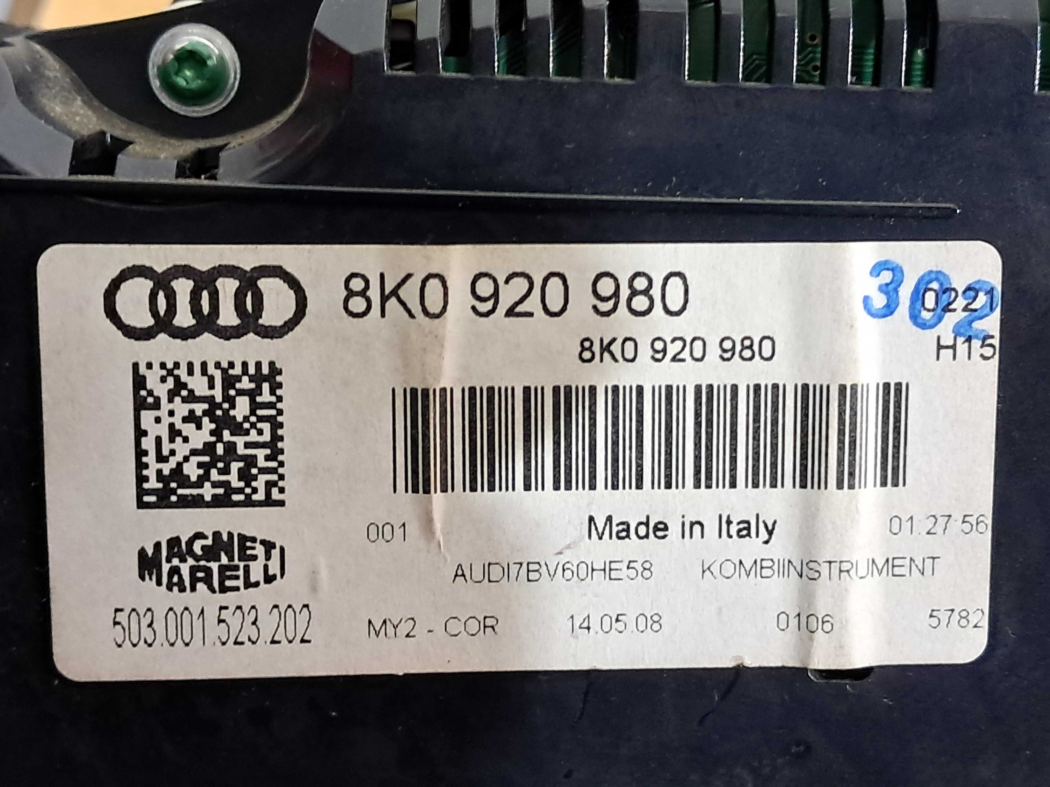 AUDI A4 B8 zegar zegary licznik 1.8 2.0 3.0 TDI TFSI ANGLIK