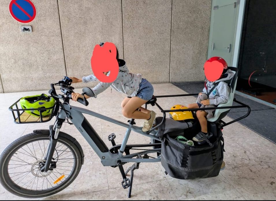 Bicicleta cargo bike Decathlon R500e