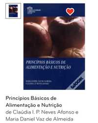 Livro Principios básicos de alimentação e nutrição