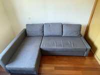 Sofá-cama ikea cinzento