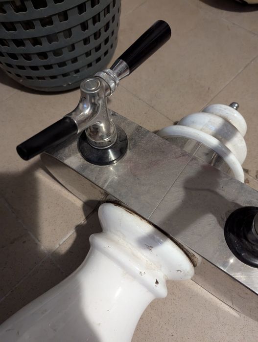 Nalewak kolumna do piwa rollbaru ceramiczny 2 krany