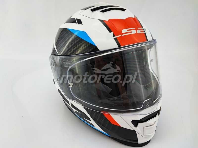 HIT! Kask z Blendą i Pinlockiem LS2 FF800 Storm 2 RACER Red Blue