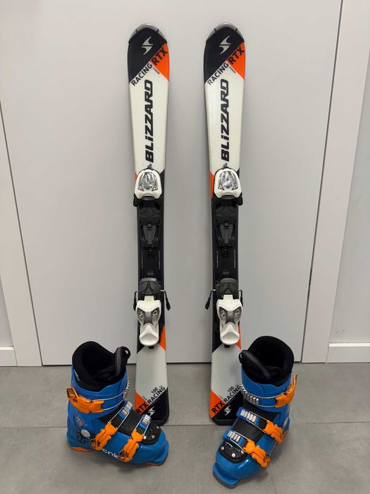 Narty Blizzard Racing RTX 100 cm + buty Tecnica Jt 3 Cochise 21,5