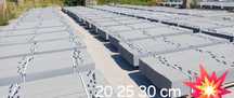 Podmurówka Betonowa 20cm  25cm 30 szara grafit