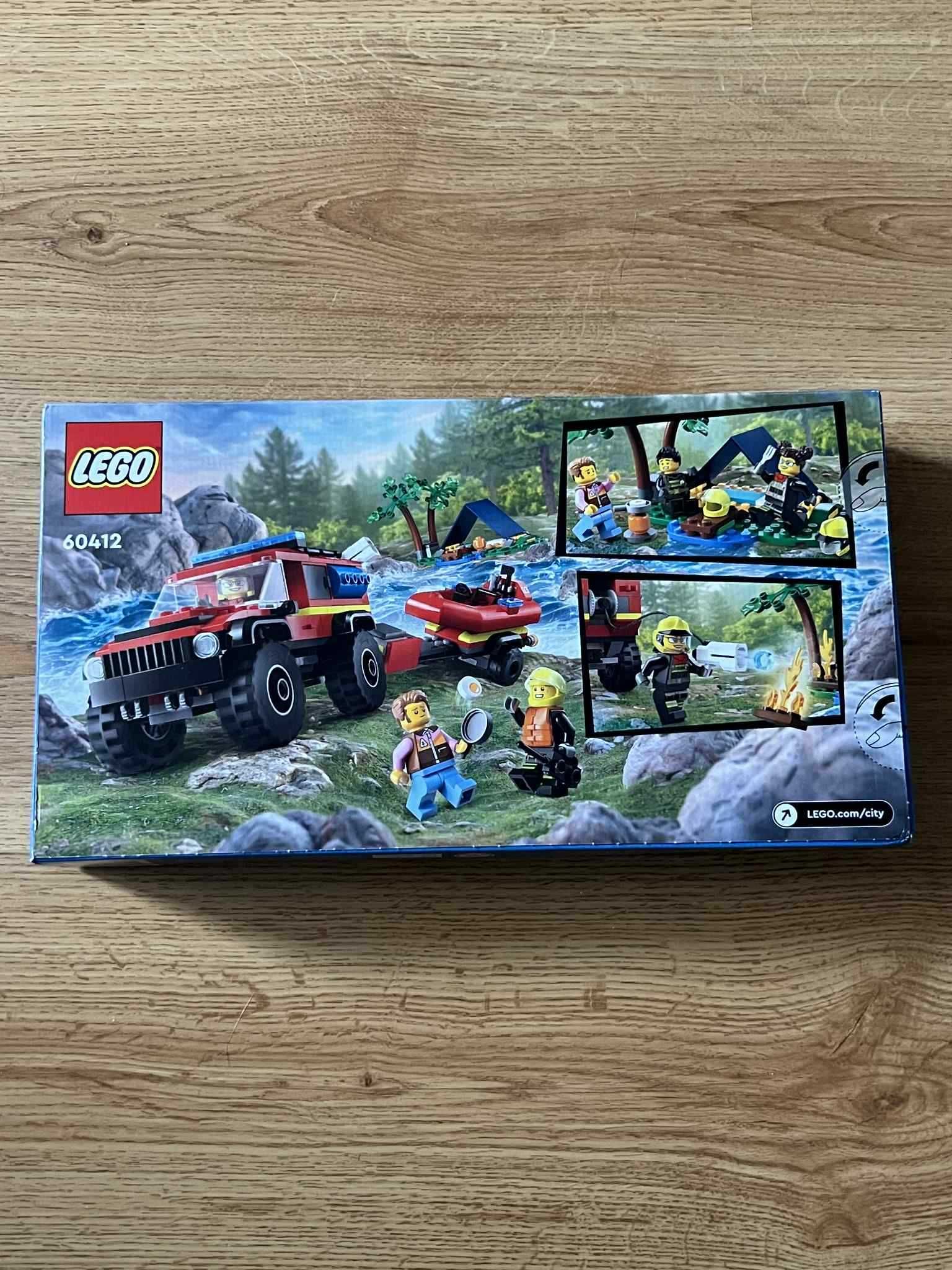 Lego 60412 LEGO City Terenowy wóz strażacki z łodzią ratunkową
