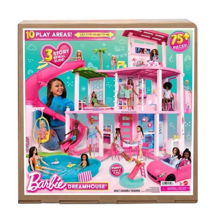 Barbie, Dreamhouse Dom Marzeń, domek z akcesoriami, bez lalek