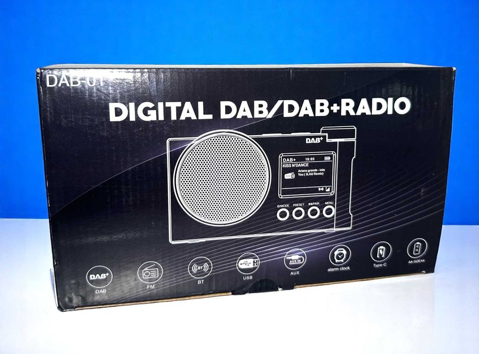 Radio Greadio DAB-01 ! DAB+ Fm AUX usb Bluetooth ! NOWE