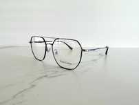 NOWE okulary oprawki czarne + srebrne metalowe ENZO COLINI 13002 C5