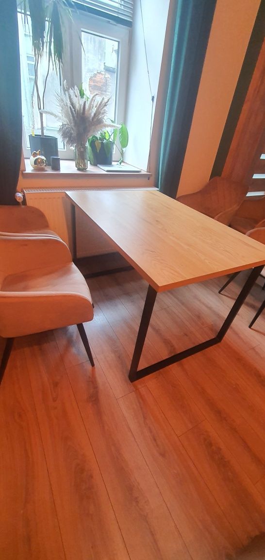 Stół 80 x 120 metalowe nogi loft