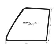 szyba drzwi Manitou MLT 728 T, 845-120 LSU, 940-120 H LSU ACX145