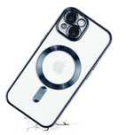 Etui do Iphone 13/14/15 Plus Pro Max Magsafe Plecki Obudowa Niebieski