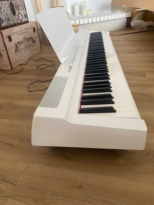 Piano Digital Yamaha P-125 WH + Suporte L-125 WH